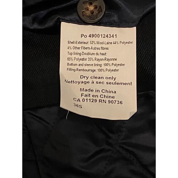 Lauren Ralph Lauren Men's 36S Classic Fit Double-Breasted Overcoat Orange NEW - Picture 10 of 11